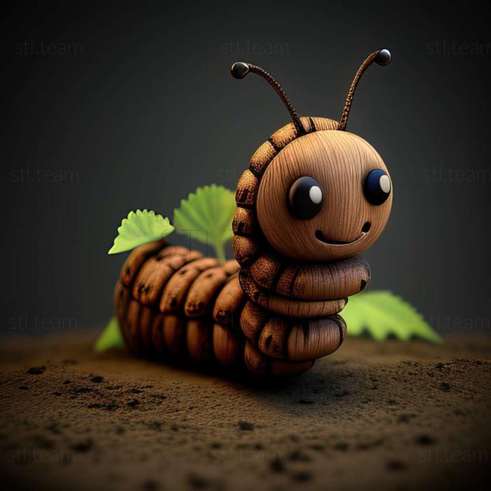 3D model Little caterpillar from Katie (STL)